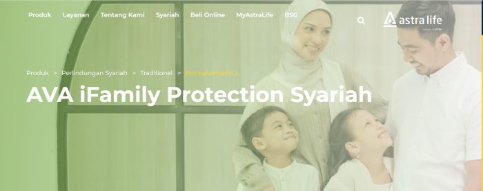 Jenis Jenis Asuransi Syariah dari Astra Life Ava iFamily Protection Syariah